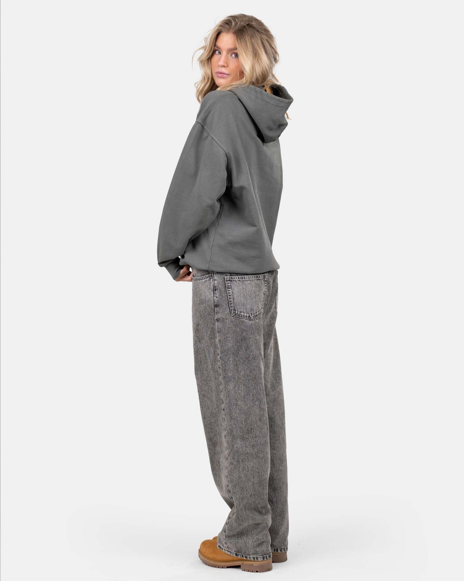 Blank Hoodie Washed Grey | Skagen - clothing.dk